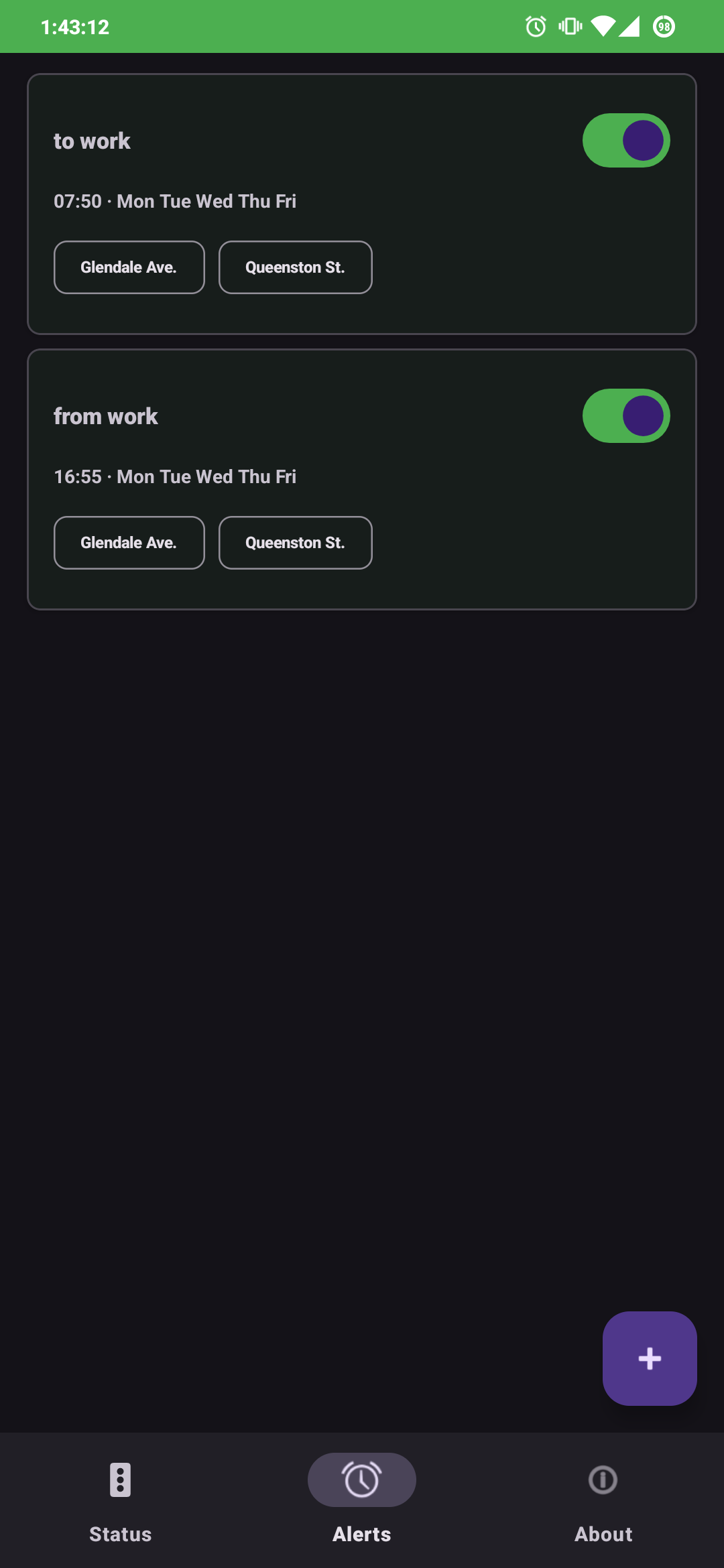 Bridge Status screenshot 2