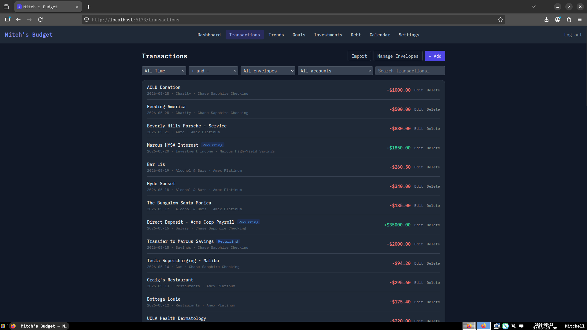 Budget App screenshot 3